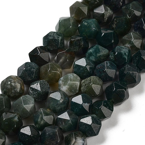 PandaHall Natural Moss Agate Beads Strands, Star Cut Round Beads, Faceted, 8x7~8x7~8mm, Hole: 1.2mm, about 44pcs/strand, 14.37''(36.5cm)...
PandaHall Natural Moss Agate Beads Strands, Star Cut Round Beads, Faceted, 8x7~8x7~8mm, Hole: 1.2mm, about 44pcs/strand, 14.37''(36.5cm)...