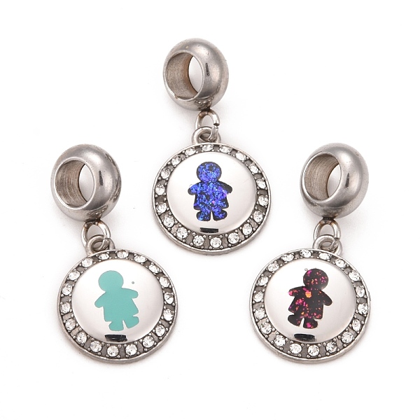 PandaHall 304 Stainless Steel Crystal Rhinestone European Dangle Charms, Large Hole Pendants, with Enamel and Fluorescence Slice, Stainless..., Multicolor
PandaHall 304 Stainless Steel Crystal Rhinestone European Dangle Charms, Large Hole Pendants, with Enamel and Fluorescence Slice, Stainless..., Multicolor