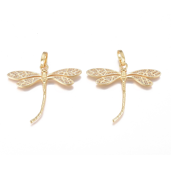 PandaHall Brass Micro Pave Cubic Zirconia Pendants, Long-Lasting Plated, Dragonfly, Clear, Golden, 39x45x2mm, Hole: 8.5x6mm Brass+Cubic...
PandaHall Brass Micro Pave Cubic Zirconia Pendants, Long-Lasting Plated, Dragonfly, Clear, Golden, 39x45x2mm, Hole: 8.5x6mm Brass+Cubic...