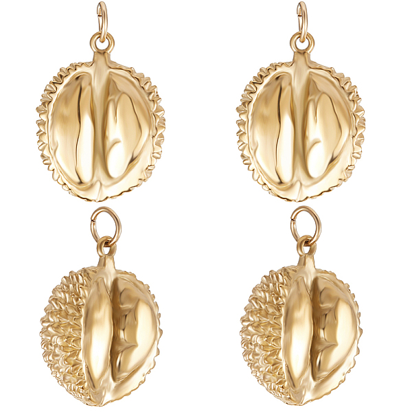 PandaHall Beebeecraft 1 Box 4Pcs Durian Charms 14K Gold Plated Tropical Fruit King Pendant Dangle Charms with Jump Ring for Jewellery Making...
PandaHall Beebeecraft 1 Box 4Pcs Durian Charms 14K Gold Plated Tropical Fruit King Pendant Dangle Charms with Jump Ring for Jewellery Making...