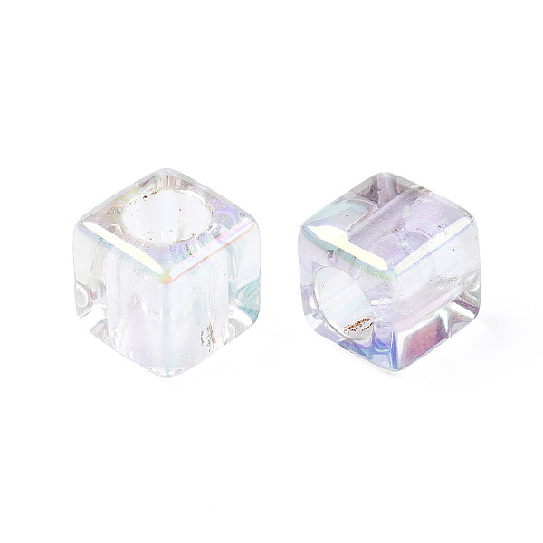 PandaHall UV Transparent Acrylic European Beads, Large Hole Beads, AB Color Plated, Cube, Clear AB, 10x10x10mm, Hole: 6mm Acrylic Cube White
PandaHall UV Transparent Acrylic European Beads, Large Hole Beads, AB Color Plated, Cube, Clear AB, 10x10x10mm, Hole: 6mm Acrylic Cube White