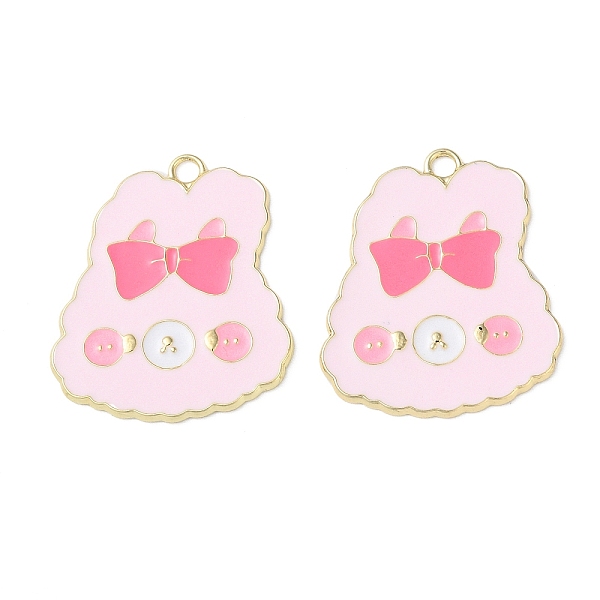 PandaHall Rack Plating Alloy Enamel Pendants, Cadmium Free & Nickel Free & Lead Free, Golden, Rabbit Head Charms, Pink, 27x23x1mm, Hole: 2mm...
PandaHall Rack Plating Alloy Enamel Pendants, Cadmium Free & Nickel Free & Lead Free, Golden, Rabbit Head Charms, Pink, 27x23x1mm, Hole: 2mm...