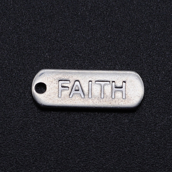 PandaHall 201 Stainless Steel Pendants, Inspirational Message Pendants, Oval with Word FAITH, Stainless Steel Color, 16x6x1mm, Hole: 1.2mm...
PandaHall 201 Stainless Steel Pendants, Inspirational Message Pendants, Oval with Word FAITH, Stainless Steel Color, 16x6x1mm, Hole: 1.2mm...