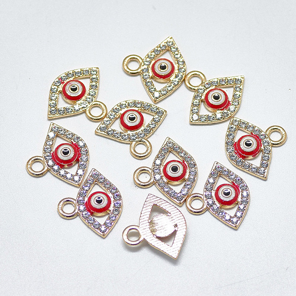 PandaHall Alloy Charms, with Crystal Rhinestone and Red Enamel, Evil Eye, Light Gold, 14x16.5x2.5mm, Hole: 2mm Alloy Rhinestone+Enamel Evil...
PandaHall Alloy Charms, with Crystal Rhinestone and Red Enamel, Evil Eye, Light Gold, 14x16.5x2.5mm, Hole: 2mm Alloy Rhinestone+Enamel Evil...