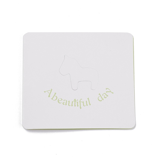 PandaHall Rectangle Hollow Fold Paper Greeting Card, for Thanksgiving Birthday Blessing, Horse Pattern, 89x200x0.3mm Paper Horse
PandaHall Rectangle Hollow Fold Paper Greeting Card, for Thanksgiving Birthday Blessing, Horse Pattern, 89x200x0.3mm Paper Horse