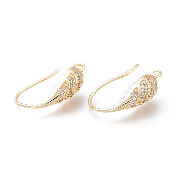 PandaHall Brass Earring Hooks, Long-Lasting Plated, with Micro Pave Clear Cubic Zirconia and Horizontal Loop, Real 14K Gold Plated, 19.5mm...
PandaHall Brass Earring Hooks, Long-Lasting Plated, with Micro Pave Clear Cubic Zirconia and Horizontal Loop, Real 14K Gold Plated, 19.5mm...