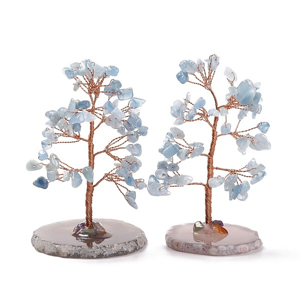 PandaHall Natural Aquamarine Chips & Agate Pedestal Display Decorations, Tree of Life Healing Stone Tree, for Reiki Healing Crystals Chakra...
PandaHall Natural Aquamarine Chips & Agate Pedestal Display Decorations, Tree of Life Healing Stone Tree, for Reiki Healing Crystals Chakra...