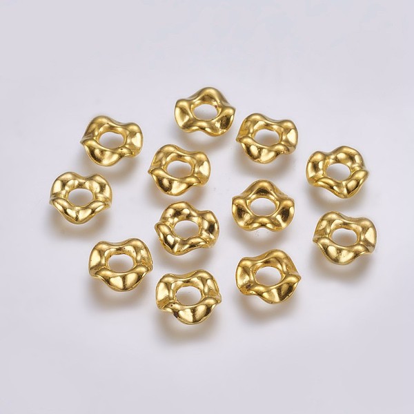PandaHall CCB Plastic Linking Rings, Flower, Golden, 13x3mm, about 5mm inner diameter Plastic Flower
PandaHall CCB Plastic Linking Rings, Flower, Golden, 13x3mm, about 5mm inner diameter Plastic Flower