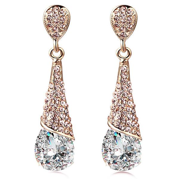 PandaHall Real 18K Gold Plated Brass Rhinestone Teardrop Stud Earrings, Crystal, 46x10mm Rhinestone Clear
PandaHall Real 18K Gold Plated Brass Rhinestone Teardrop Stud Earrings, Crystal, 46x10mm Rhinestone Clear