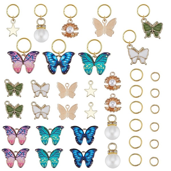 PandaHall SUNNYCLUE 1 Box 116Pcs Braid Rings Butterfly Hair Charms Hair Rings Butterfly Hair Clip Braid Charms Metal Butterfly Clip Pearl..., Multicolor
PandaHall SUNNYCLUE 1 Box 116Pcs Braid Rings Butterfly Hair Charms Hair Rings Butterfly Hair Clip Braid Charms Metal Butterfly Clip Pearl..., Multicolor