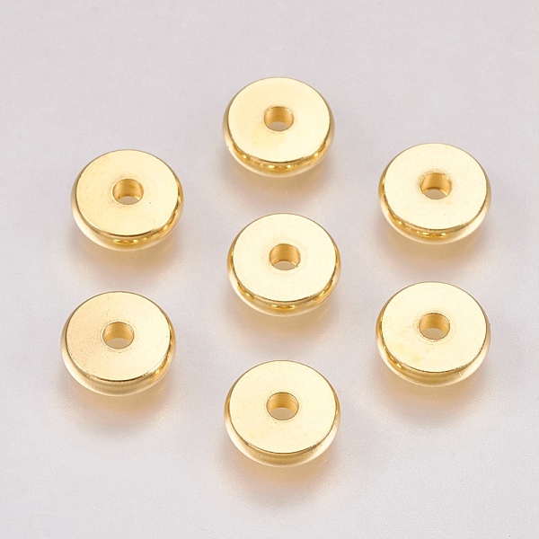 PandaHall 201 Stainless Steel Spacer Beads, Flat Round, Real 18k Gold Plated, 8x2mm, Hole: 2mm 201 Stainless Steel Flat Round
PandaHall 201 Stainless Steel Spacer Beads, Flat Round, Real 18k Gold Plated, 8x2mm, Hole: 2mm 201 Stainless Steel Flat Round