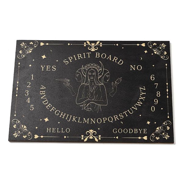 PandaHall Pendulum Dowsing Divination Board Set, Rectangle Goddess Pattern Talking Board, Spirit Board, Black, 207x297x5mm Wood Rectangle...
PandaHall Pendulum Dowsing Divination Board Set, Rectangle Goddess Pattern Talking Board, Spirit Board, Black, 207x297x5mm Wood Rectangle...
