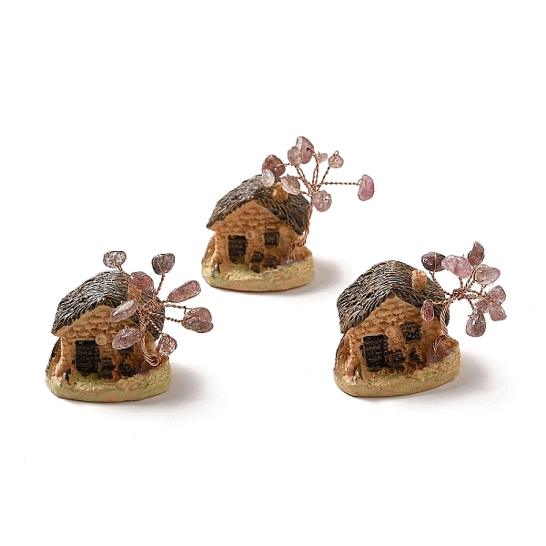 PandaHall Natural Strawberry Quartz Chips Tree Decorations, Resin House Base Copper Wire Feng Shui Energy Stone Gift for Home Desktop...
PandaHall Natural Strawberry Quartz Chips Tree Decorations, Resin House Base Copper Wire Feng Shui Energy Stone Gift for Home Desktop...