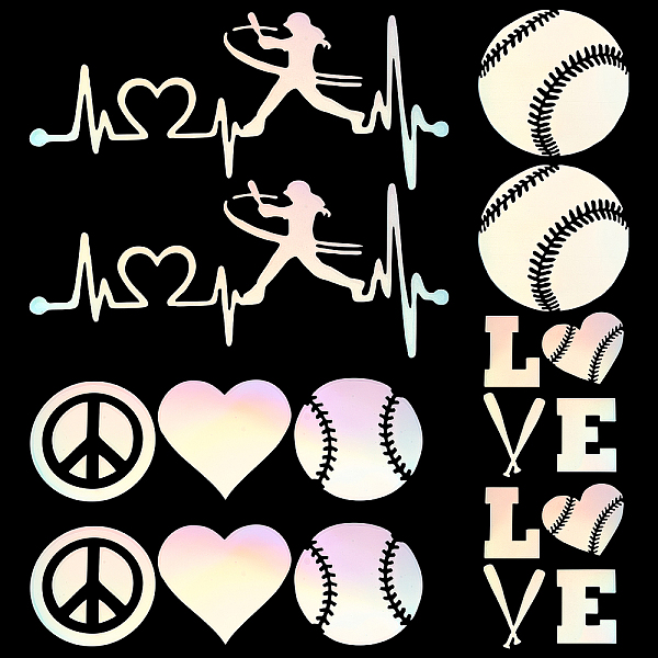 PandaHall Gorgecraft 8 Sheets 4 Style Heart & Tennis Pattern Laser Style PET Waterproof Self-Adhesive Stickers, Decals for Car, Motocycle...
PandaHall Gorgecraft 8 Sheets 4 Style Heart & Tennis Pattern Laser Style PET Waterproof Self-Adhesive Stickers, Decals for Car, Motocycle...