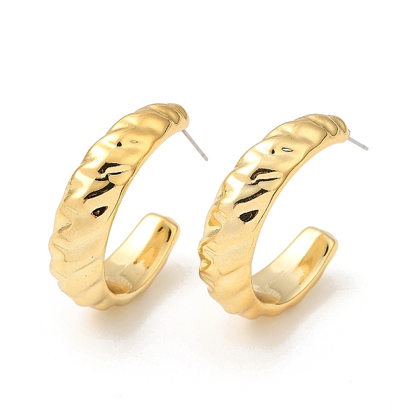 PandaHall Twist Ring Acrylic Stud Earrings, Half Hoop Earrings with 316 Surgical Stainless Steel Pins, Golden Plated, 34.5x9mm Acrylic Ring
PandaHall Twist Ring Acrylic Stud Earrings, Half Hoop Earrings with 316 Surgical Stainless Steel Pins, Golden Plated, 34.5x9mm Acrylic Ring