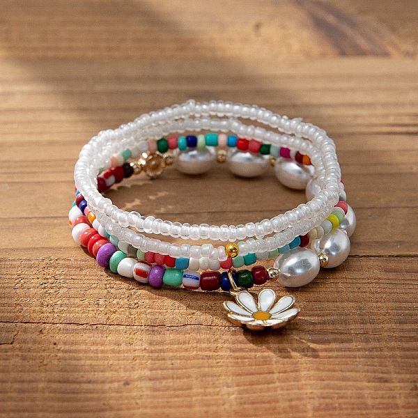 PandaHall Bohemian Vacation Style Glass Beaded Stackable Stretch Bracelets Set for Women Glass
PandaHall Bohemian Vacation Style Glass Beaded Stackable Stretch Bracelets Set for Women Glass
