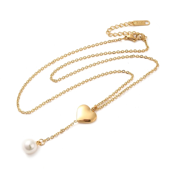 PandaHall Vacuum Plating 304 Stainless Steel Heart Pendant Lariat Necklace, with Natural Shell, Golden, 15.75 inch(40cm) Shell Heart White
PandaHall Vacuum Plating 304 Stainless Steel Heart Pendant Lariat Necklace, with Natural Shell, Golden, 15.75 inch(40cm) Shell Heart White
