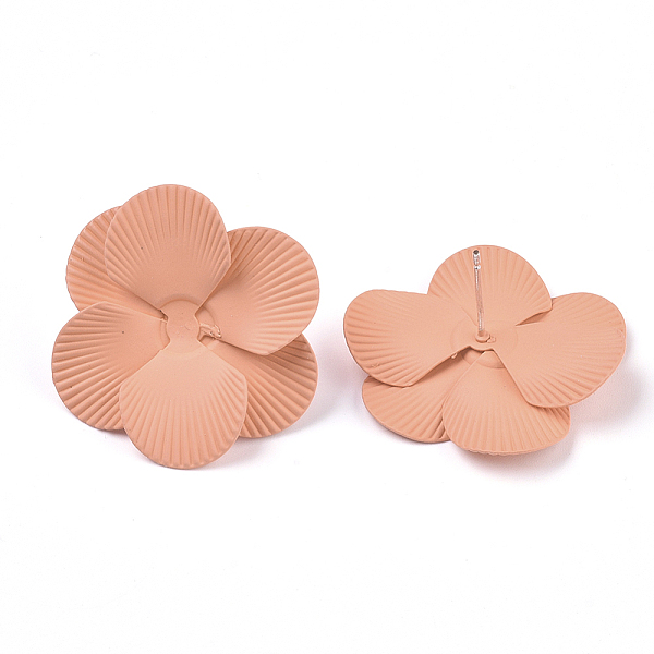 PandaHall Spray Painted Iron Stud Earring Settings, with Earring Backs/Ear Nuts, Flower, Light Salmon, 30x29~30x11mm, Pin: 1mm Iron Flower..., Red
PandaHall Spray Painted Iron Stud Earring Settings, with Earring Backs/Ear Nuts, Flower, Light Salmon, 30x29~30x11mm, Pin: 1mm Iron Flower..., Red