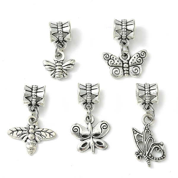 PandaHall Tibetan Style Alloy European Dangle Charms, Large Hole Pendants, Butterfly & Bees, Antique Silver, 20mm, Pendant...
PandaHall Tibetan Style Alloy European Dangle Charms, Large Hole Pendants, Butterfly & Bees, Antique Silver, 20mm, Pendant...
