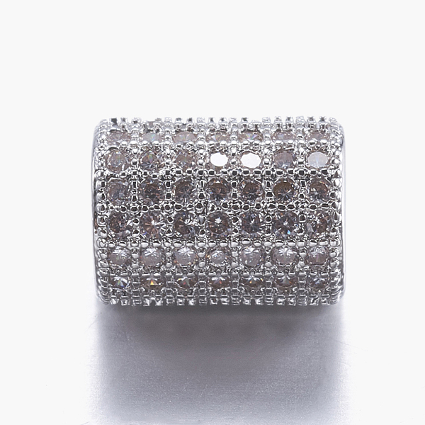 PandaHall Brass Micro Pave Cubic Zirconia Beads, Column, Clear, Platinum, 9x6.5mm, Hole: 4mm Brass+Cubic Zirconia Column Clear
PandaHall Brass Micro Pave Cubic Zirconia Beads, Column, Clear, Platinum, 9x6.5mm, Hole: 4mm Brass+Cubic Zirconia Column Clear