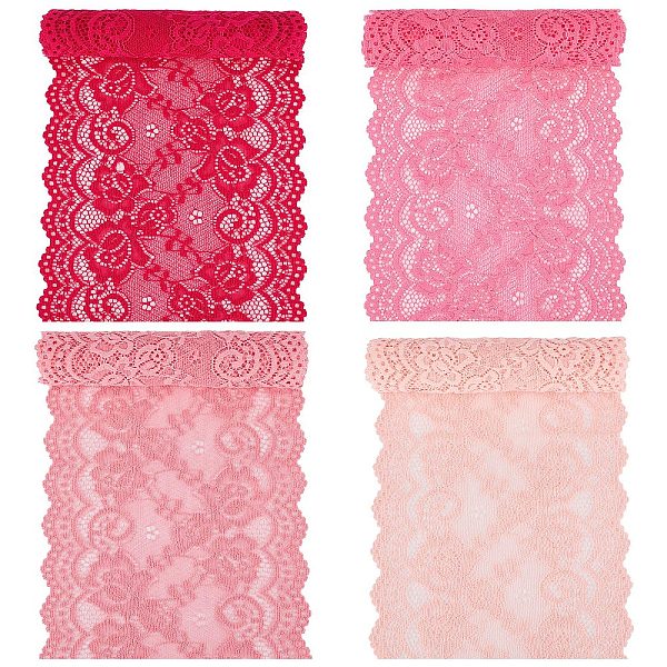 PandaHall GORGECRAFT 5.9 Inch Wide 4 Yards 4 Colors Stretch Flower Wavy Edge Lace Trim Elastic Nylon Lace Ribbon Web Craft Fabric Scallop..., Multicolor
PandaHall GORGECRAFT 5.9 Inch Wide 4 Yards 4 Colors Stretch Flower Wavy Edge Lace Trim Elastic Nylon Lace Ribbon Web Craft Fabric Scallop..., Multicolor