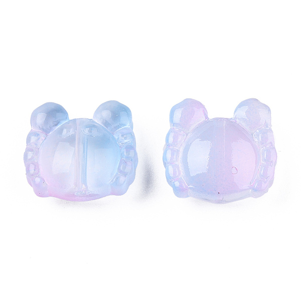 PandaHall Transparent Spray Painted Glass Beads, Two Tone, Crab, Sky Blue, 13x14x6.5mm, Hole: 1mm Glass Crab
PandaHall Transparent Spray Painted Glass Beads, Two Tone, Crab, Sky Blue, 13x14x6.5mm, Hole: 1mm Glass Crab