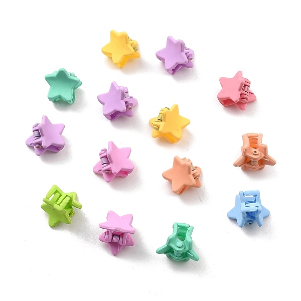 PandaHall Kids Hair Accessories, Opaque Plastic Claw Hair Clips, Spray Painting, Star, Mixed Color, 12.5x14x16.5mm, 14pcs/box Plastic..., Multicolor
PandaHall Kids Hair Accessories, Opaque Plastic Claw Hair Clips, Spray Painting, Star, Mixed Color, 12.5x14x16.5mm, 14pcs/box Plastic..., Multicolor