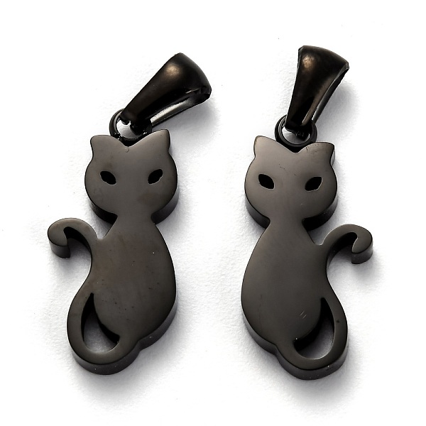 PandaHall 304 Stainless Steel Pendants, Manual Polishing, Cat, Electrophoresis Black, 22x10.5x3mm, Hole: 6x2.5mm 304 Stainless Steel Cat...
PandaHall 304 Stainless Steel Pendants, Manual Polishing, Cat, Electrophoresis Black, 22x10.5x3mm, Hole: 6x2.5mm 304 Stainless Steel Cat...