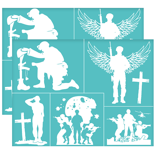 PandaHall OLYCRAFT 2Pcs 11x8.6 Inch Soldier Self-Adhesive Silk Screen Printing Stencil Cross Wings Silk Screen Stencil American Soldier Mesh...
PandaHall OLYCRAFT 2Pcs 11x8.6 Inch Soldier Self-Adhesive Silk Screen Printing Stencil Cross Wings Silk Screen Stencil American Soldier Mesh...