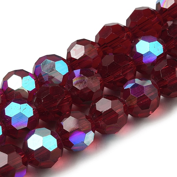 PandaHall Electroplate Transparent Glass Beads Strands, Faceted, Round, Rainbow Plated, Crimson, 10mm, Hole: 1.2mm, about 65~69pcs/strand..., Pink
PandaHall Electroplate Transparent Glass Beads Strands, Faceted, Round, Rainbow Plated, Crimson, 10mm, Hole: 1.2mm, about 65~69pcs/strand..., Pink