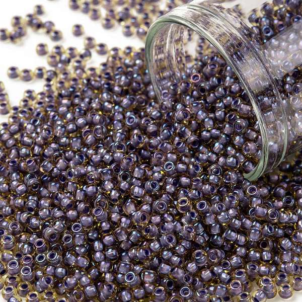 PandaHall TOHO Round Seed Beads, Japanese Seed Beads, (926) Inside Color Light Topaz/Opaque Lavender Lined, 11/0, 2.2mm, Hole: 0.8mm, about..., Brown
PandaHall TOHO Round Seed Beads, Japanese Seed Beads, (926) Inside Color Light Topaz/Opaque Lavender Lined, 11/0, 2.2mm, Hole: 0.8mm, about..., Brown