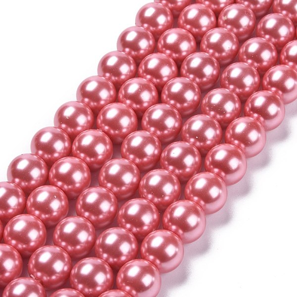PandaHall Eco-Friendly Glass Pearl Beads Strands, Grade A, Round, Dyed, Cotton Cord Threaded, Pearl Pink, 14mm, Hole: 1.2~1.5mm, about...
PandaHall Eco-Friendly Glass Pearl Beads Strands, Grade A, Round, Dyed, Cotton Cord Threaded, Pearl Pink, 14mm, Hole: 1.2~1.5mm, about...