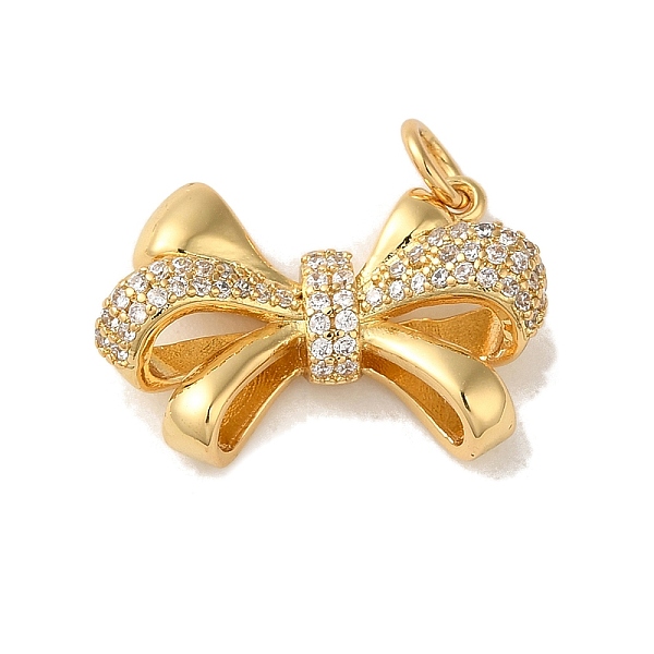PandaHall Rack Plating Brass Micro Pave Clear Cubic Zirconia Pendants, Long-Lasting, Lead Free & Cadmium Free, Bowknot, Real 18K Gold Plated...
PandaHall Rack Plating Brass Micro Pave Clear Cubic Zirconia Pendants, Long-Lasting, Lead Free & Cadmium Free, Bowknot, Real 18K Gold Plated...