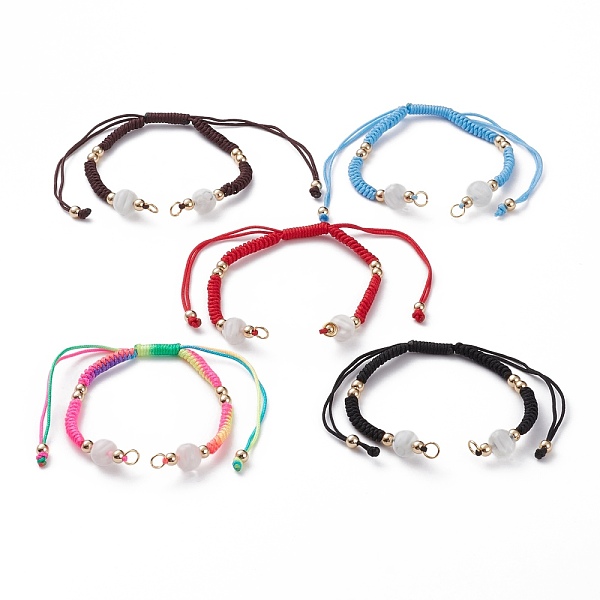 PandaHall Adjustable Nylon Thread Braided Bracelet Making, with Millefiori Lampwork Beads, Golden Plated Brass Beads and 304 Stainless Steel..., Multicolor
PandaHall Adjustable Nylon Thread Braided Bracelet Making, with Millefiori Lampwork Beads, Golden Plated Brass Beads and 304 Stainless Steel..., Multicolor