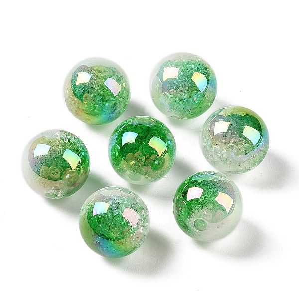 PandaHall UV Plating Opaque Crackle Two-tone Acrylic Beads, Round, Green, 16mm, Hole: 2.7mm Acrylic Round Green
PandaHall UV Plating Opaque Crackle Two-tone Acrylic Beads, Round, Green, 16mm, Hole: 2.7mm Acrylic Round Green