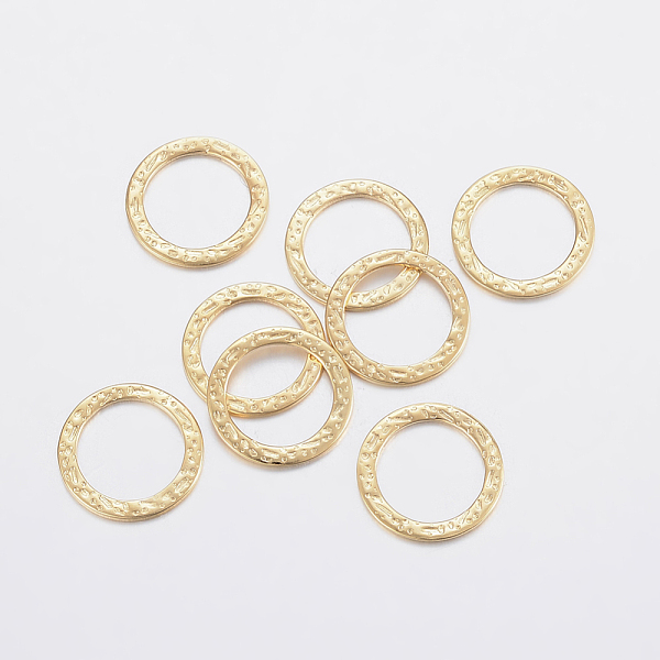 PandaHall 304 Stainless Steel Linking Rings, Bumpy, Golden, 15x0.8mm, Inner Diameter: 11mm 304 Stainless Steel Ring
PandaHall 304 Stainless Steel Linking Rings, Bumpy, Golden, 15x0.8mm, Inner Diameter: 11mm 304 Stainless Steel Ring