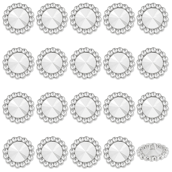PandaHall AHANDMAKER 20Pcs Rhinestone Shank Buttons, 20mm Sunflower Sew on Clothing Buttons Crystal Embellishments, Flower Alloy Rhinestone..., Clear
PandaHall AHANDMAKER 20Pcs Rhinestone Shank Buttons, 20mm Sunflower Sew on Clothing Buttons Crystal Embellishments, Flower Alloy Rhinestone..., Clear