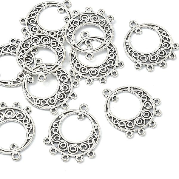 PandaHall Tibetan Style Alloy Chandelier Components Links, Cadmium Free & Lead Free, Flat Round, Antique Silver, 24x20x1mm, Hole: 1mm Alloy...
PandaHall Tibetan Style Alloy Chandelier Components Links, Cadmium Free & Lead Free, Flat Round, Antique Silver, 24x20x1mm, Hole: 1mm Alloy...