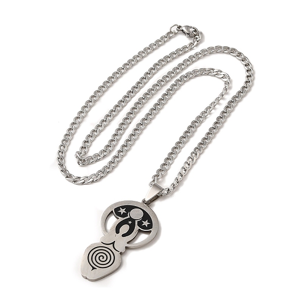 PandaHall Yoga Theme 304 Stainless Steel Enamel Pendant Necklaces, Stainless Steel Color, 23.31 inch(59.2cm) 304 Stainless Steel Human
PandaHall Yoga Theme 304 Stainless Steel Enamel Pendant Necklaces, Stainless Steel Color, 23.31 inch(59.2cm) 304 Stainless Steel Human