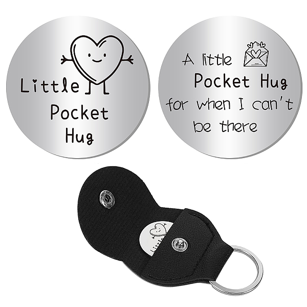 PandaHall CREATCABIN Littele Pocket Hug Token Long Distance Relationship Gift Inspirational Double-Sided Coin Inspirational Gifts for Women..., Black
PandaHall CREATCABIN Littele Pocket Hug Token Long Distance Relationship Gift Inspirational Double-Sided Coin Inspirational Gifts for Women..., Black