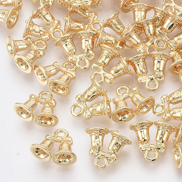 PandaHall Brass Charms, Nickel Free, Christmas Bell, Real 18K Gold Plated, 11x12.5x5.5mm, Hole: 1.6mm Brass Bell
PandaHall Brass Charms, Nickel Free, Christmas Bell, Real 18K Gold Plated, 11x12.5x5.5mm, Hole: 1.6mm Brass Bell