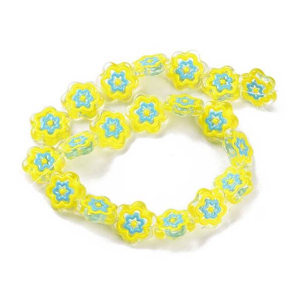 PandaHall Glass Beads Strands, with Enamel, Flower, Green Yellow, 18x19.5x5mm, Hole: 1.1mm, about 20pcs/strand, 14.17 inch(36cm) Glass...
PandaHall Glass Beads Strands, with Enamel, Flower, Green Yellow, 18x19.5x5mm, Hole: 1.1mm, about 20pcs/strand, 14.17 inch(36cm) Glass...