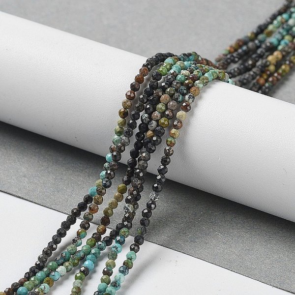 PandaHall Natural HuBei Turquoise Beads Strands, Round Beads, Faceted, 2x2mm, Hole: 0.5mm, about 190~195pcs/strand, 14.96''~15.35''(38~39cm)...
PandaHall Natural HuBei Turquoise Beads Strands, Round Beads, Faceted, 2x2mm, Hole: 0.5mm, about 190~195pcs/strand, 14.96''~15.35''(38~39cm)...