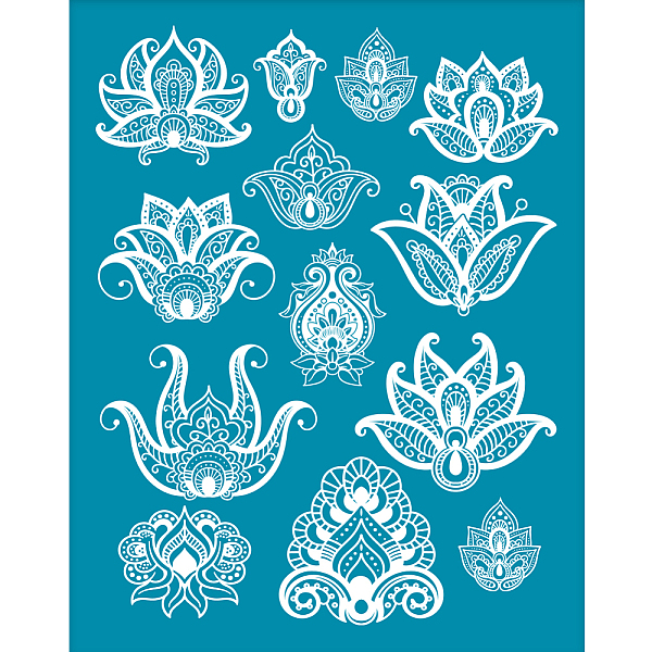 PandaHall OLYCRAFT 10x12.7cm Clay Stencils Flower Pattern Silk Screen for Polymer Clay Henna Lillies Silk Screen Stencils Mesh Transfer..., Cyan
PandaHall OLYCRAFT 10x12.7cm Clay Stencils Flower Pattern Silk Screen for Polymer Clay Henna Lillies Silk Screen Stencils Mesh Transfer..., Cyan