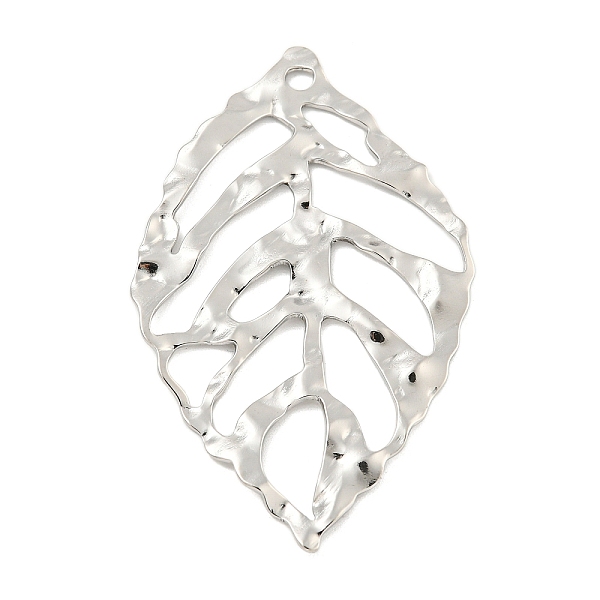 PandaHall 304 Stainless Steel Pendants, Leaf Charm, Stainless Steel Color, 49.5x31x2mm, Hole: 2mm 304 Stainless Steel Leaf
PandaHall 304 Stainless Steel Pendants, Leaf Charm, Stainless Steel Color, 49.5x31x2mm, Hole: 2mm 304 Stainless Steel Leaf
