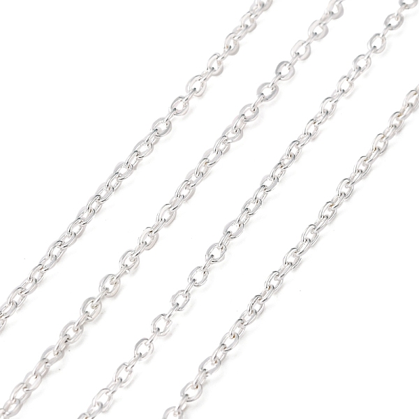 PandaHall Iron Cable Chains, Unwelded, with Spool, Flat Oval, Cadmium Free & Lead Free, Silver, 3x2.2x0.6mm, about 328.08 Feet(100m)/roll...
PandaHall Iron Cable Chains, Unwelded, with Spool, Flat Oval, Cadmium Free & Lead Free, Silver, 3x2.2x0.6mm, about 328.08 Feet(100m)/roll...