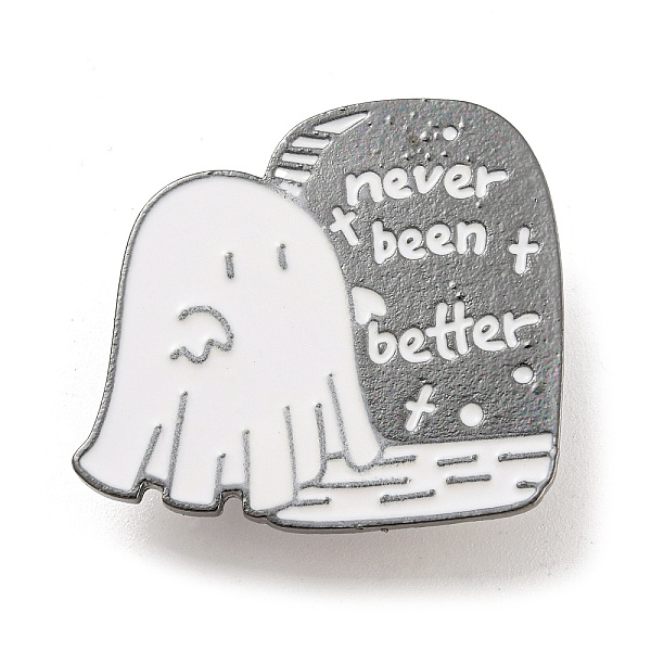 PandaHall Halloween Enamel Pins, Gunmetal Alloy Badge for Women, Ghost, 28x30x1.5mm Alloy+Enamel Ghost White
PandaHall Halloween Enamel Pins, Gunmetal Alloy Badge for Women, Ghost, 28x30x1.5mm Alloy+Enamel Ghost White