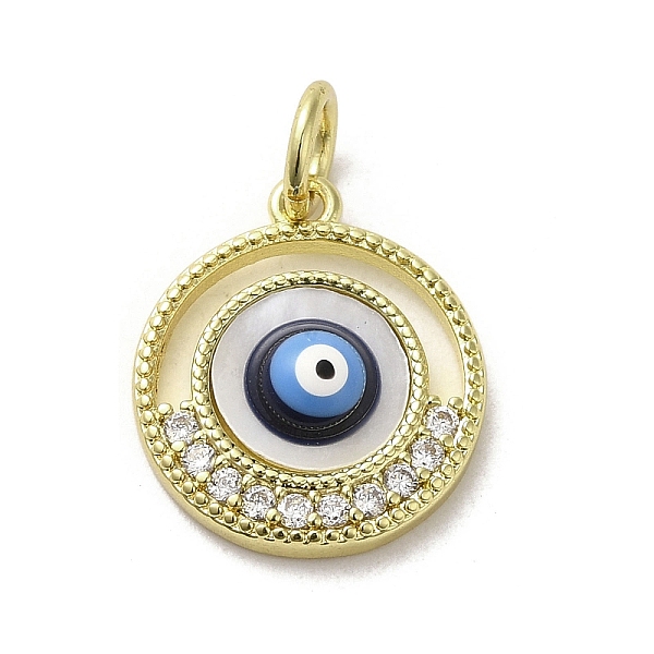 PandaHall Brass Micro Pave Cubic Zirconia Pendants, with Enamel, with Jump Ring, Real 18K Gold Plated, Flat Round with Evil Eye, Midnight...
PandaHall Brass Micro Pave Cubic Zirconia Pendants, with Enamel, with Jump Ring, Real 18K Gold Plated, Flat Round with Evil Eye, Midnight...