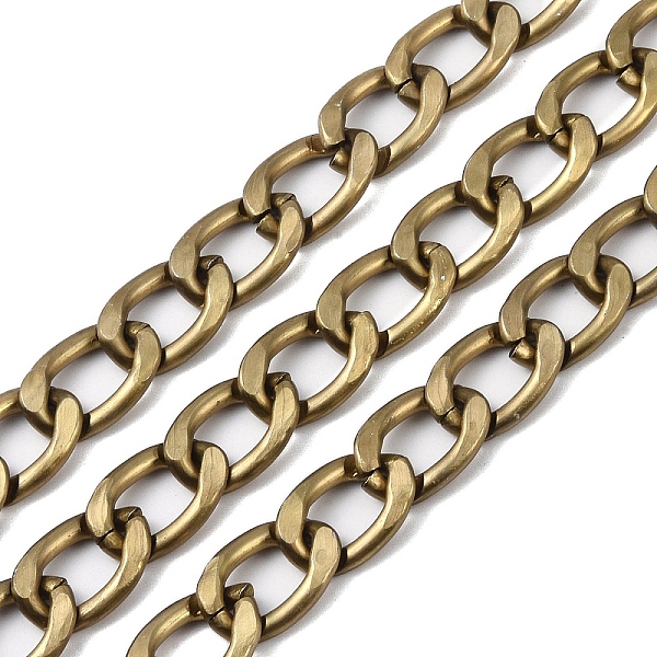 PandaHall Aluminium Curb Chain, Unwelded, with Spool, Antique Bronze, 22x15x3mm, about 49.21 Feet(15m)/Roll Aluminum
PandaHall Aluminium Curb Chain, Unwelded, with Spool, Antique Bronze, 22x15x3mm, about 49.21 Feet(15m)/Roll Aluminum