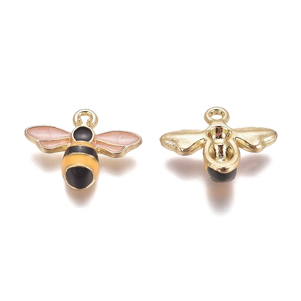 PandaHall Alloy Enamel Charms, Bees, Golden, 12x15x4mm, Hole: 1.2mm Alloy+Enamel Bees
PandaHall Alloy Enamel Charms, Bees, Golden, 12x15x4mm, Hole: 1.2mm Alloy+Enamel Bees